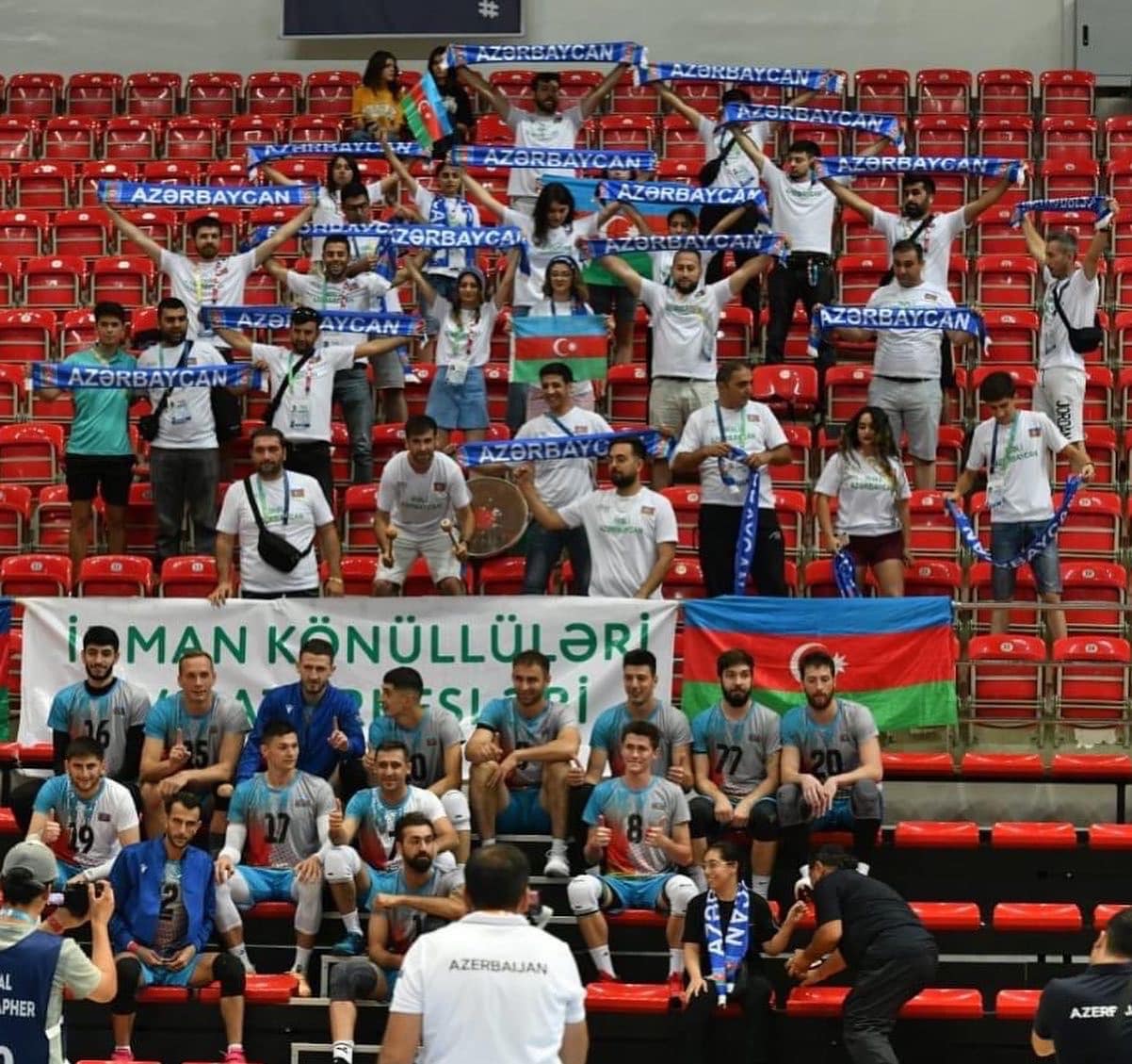 Kişi voleybolçularımız İslamiadaya qələbə ilə başladılar - FOTO